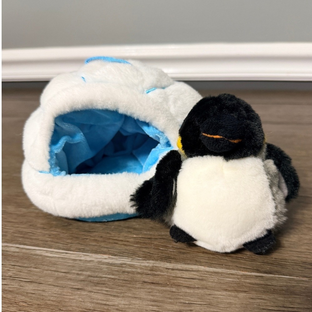 Wild Republic Emperor Penguin Plush with Igloo Stuffed Animal Arctic Toy Set